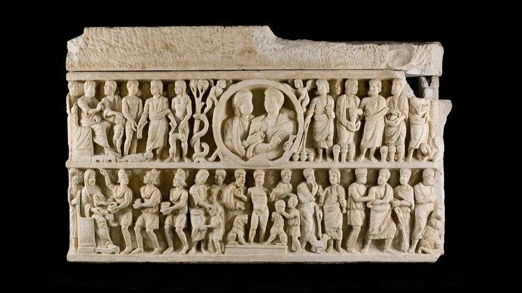 Sarcofago "dogmatico", Musei Vaticani, Museo Pio Cristiano  