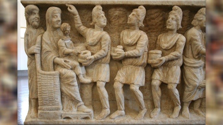 Sarcofago "dogmatico" (particolare) Musei Vaticani