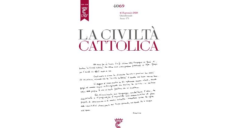 2019.12.30 Chirografo del Papa - La Civilità Cattolica