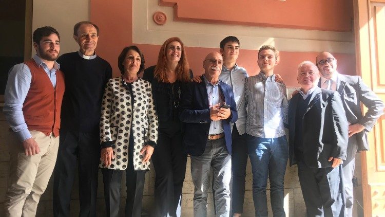 Un momento della cerimonia di consegna della targa "House of Life" all'Istituto Salesiano Pio XI nel 2019
