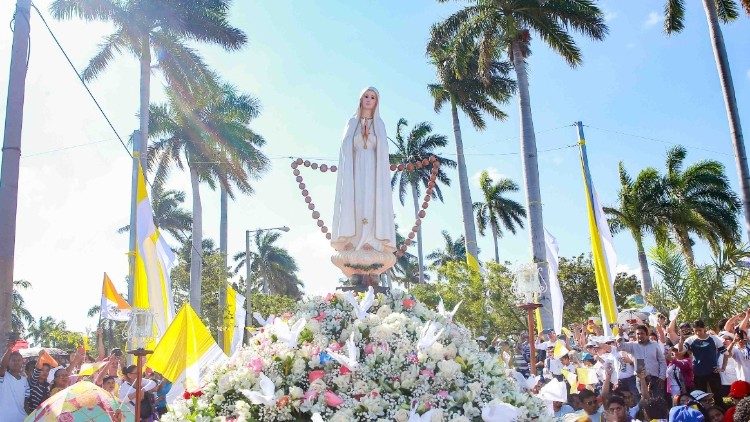 La Virgen de Fátima en las calles de Nicaragua