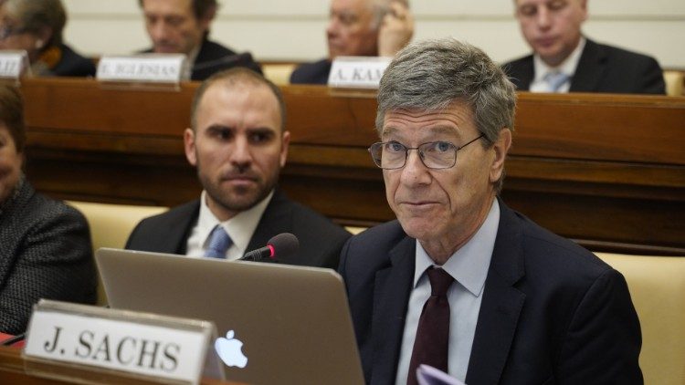 Jeffrey Sachs at a workshop on New forms of solidaritytowards fraternal inclusion, integration and innovation.