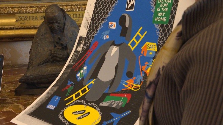 Image created by ESPO, the first in a series of artistic works highlighting the work of Talitha Kum