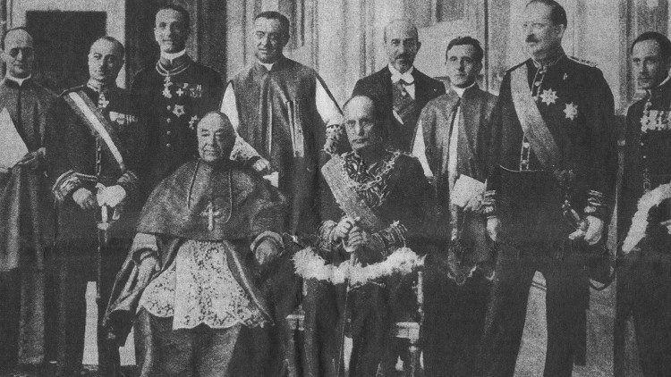 Foto di gruppo dei firmatari dei Patti Lateranensi