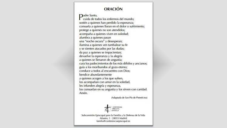 Oración para la Jornada por la Vida 2020