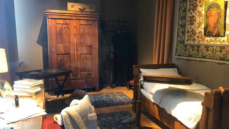 Quarto de São João Paulo II foi conservado