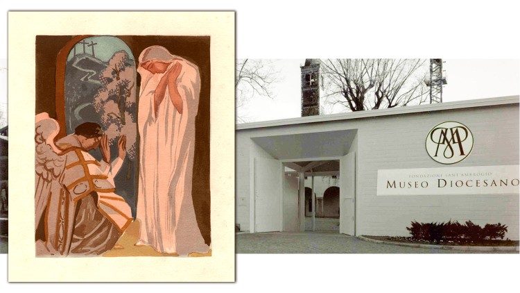 Maurice Denis (Granville 1870 – Saint-Germain-en-Laye 1943), L’Annonce faite à Marie, 1927, xilografia a colori; © Governatorato SCV Direzione dei Musei