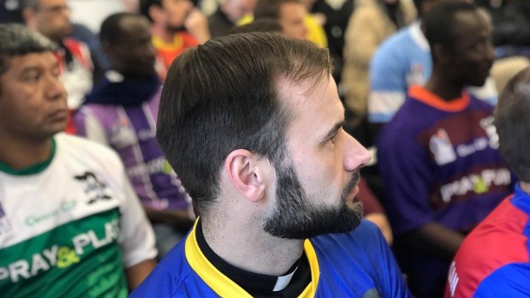 Un giocatore del Collegio Ucraino