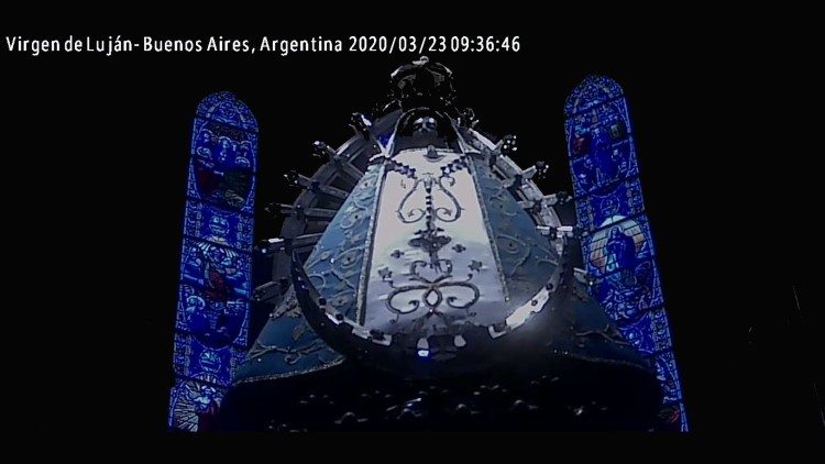 Nuestra Señora de Luján. Imagen streaming cortesía de Gonzalo Moreira
