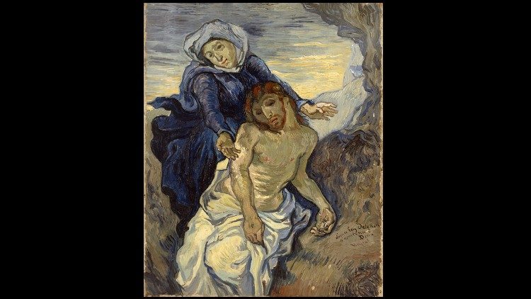 Vincent Van Gogh; Pietà; olio su tela; 1890 ca.; Collezione di Arte Religiosa Moderna, Musei Vaticani © Musei Vaticani