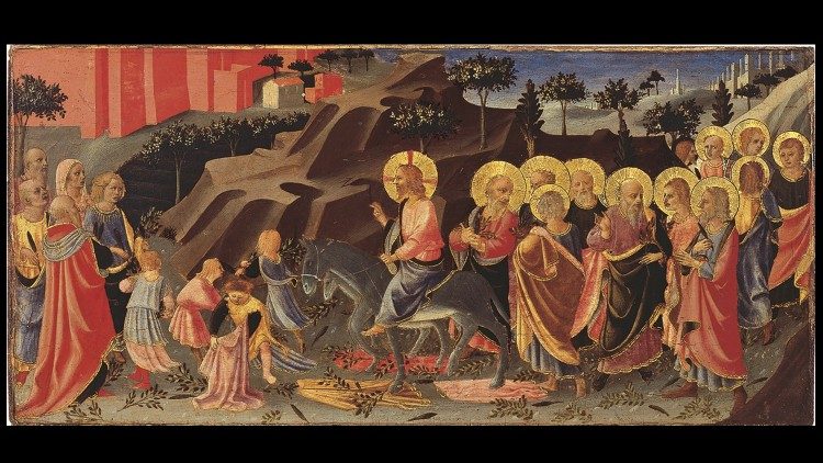 Pseudo Domenico di Michelino, s. XV, Entrada de Cristo en Jerusalén, Pinacoteca Vaticana  ©Musei Vaticani