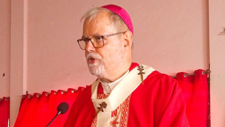 D. Claudio dalla Zuanna, Arcebispo da Beira (Moçambique), no Domingo de Ramos