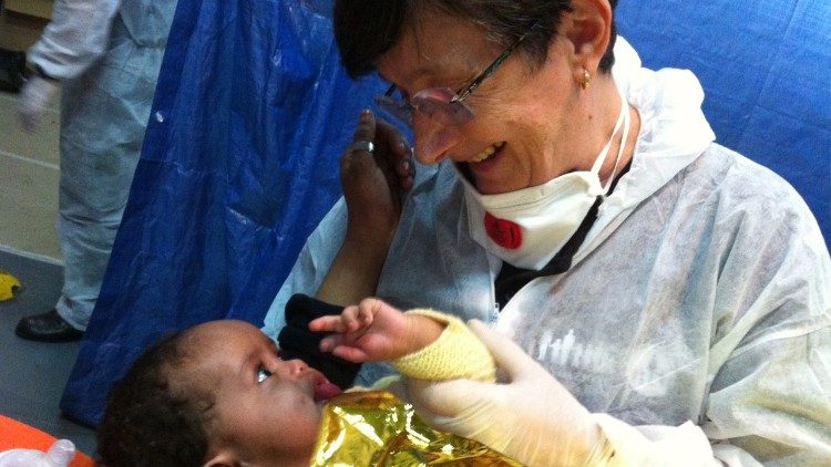 Francesca Di Cosmo nella missione "Mare Nostrum"