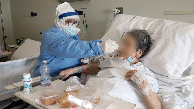 Area Covid nell'ospedale Casa Sollievo della Sofferenza