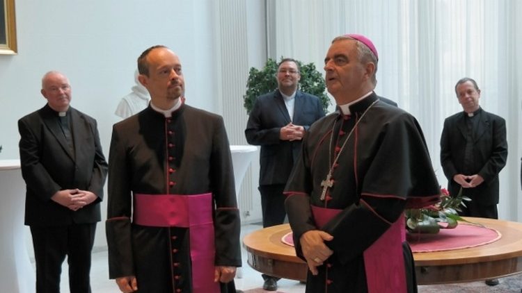 Mitja Leskovar bei einem Empfang in der Apostolischen Nuntiatur in Berlin 