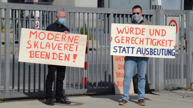 Protest am Werkstor