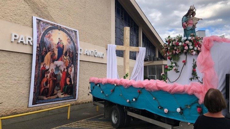 Procissão Mariana Motorizada em tempo de pandemia