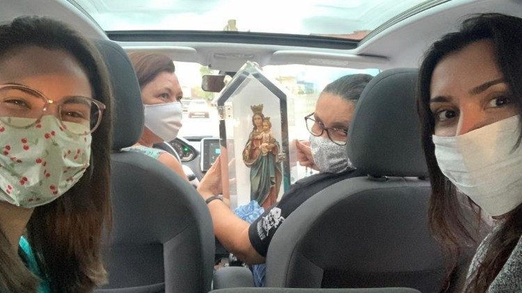 Procissão Mariana Motorizada em tempo de pandemia