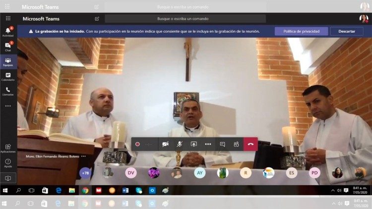 Misa online presidida por Monseñor Elkin Fernando Álvarez Botero.