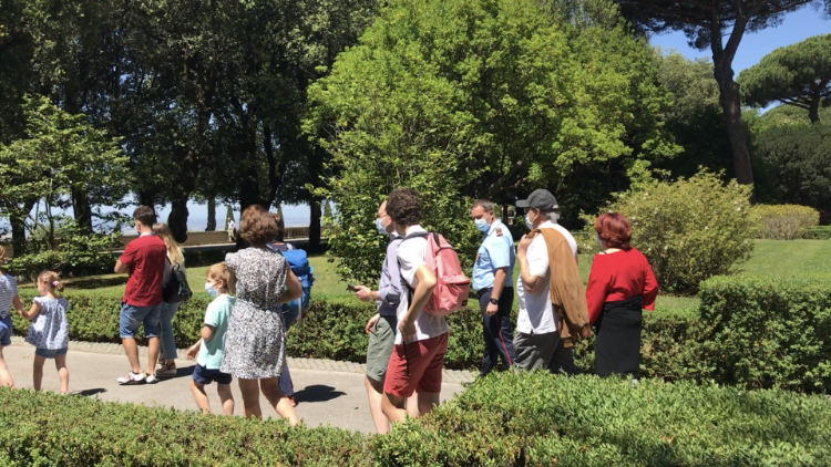 In den Päpstlichen Gärten in Castelgandolfo