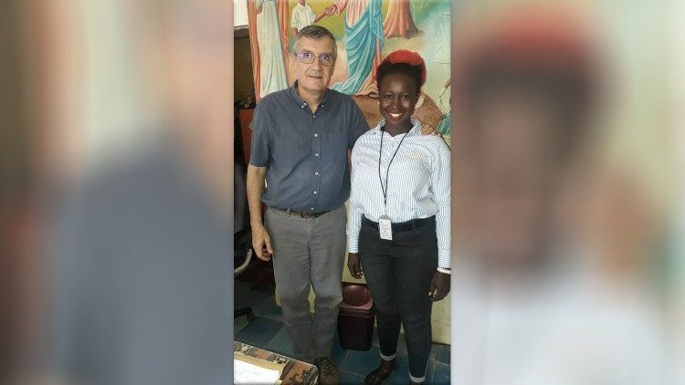 Augusta con Jorge Crisafulli director de Don Bosco Fambul 