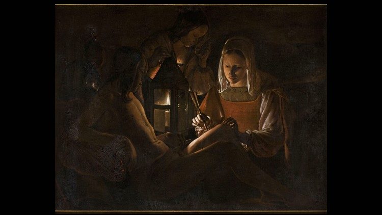 Georges de La Tour (copia da?) San Sebastiano curato da Irene, 1640 ca. Oio su tela, 105 x 139 cm Musée des Beaux-Arts, Orléans, Francia