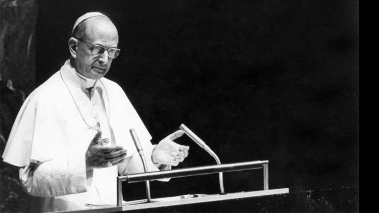 Pope St Paul VI addresses the United Nations