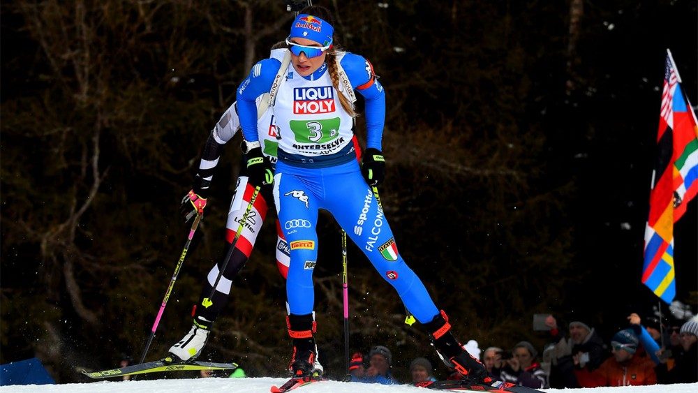 La campionessa di biathlon Dorotea Wierer: all'asta un weekend di allenamento a Predazzo con lei e i tecnici di sci nordico delle Fiamme Gialle