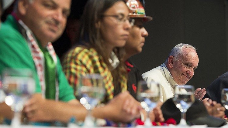 Franziskus bei einem Besuch in Bolivien