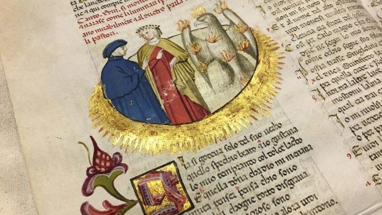 Reprodukcja wydań najbardziej prestiżowych manuskryptów Boskiej Komedii z Biblioteki Dantego. 