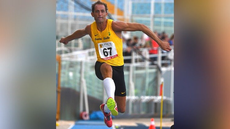 Il triplista italiano Fabrizio Donato