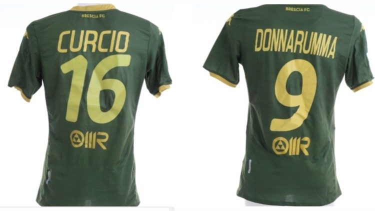 Le maglie da trasferta di Curcio e Donnarumma del Brescia Calcio