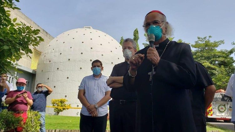 Arzobispo de Managua, Cardenal Leopoldo Brenes en conferencia de prensa