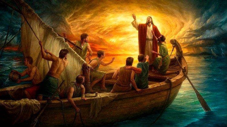 Jesus acalma a tempestade