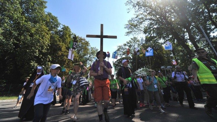 Devotos de Częstochowa, em Jasna Góra 