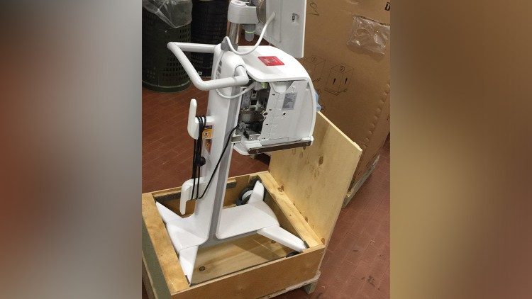 Medical equipment donated by Pope Francis to Brazil