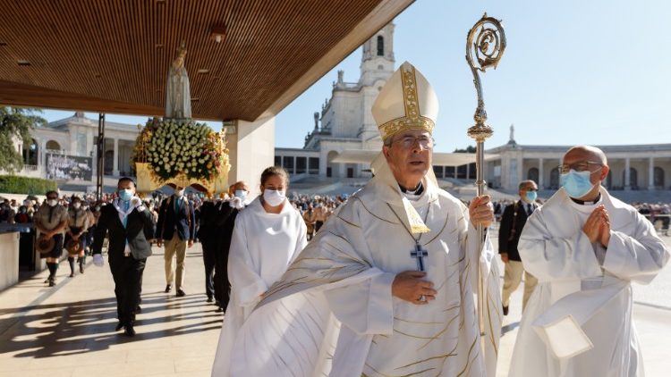 Mons. José Traquina, Obispo de Santarém (Portugal), en Fátima, 2020