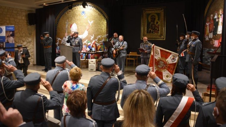 Przedstawiciele związku Piłsudczyków na Jasnej Górze