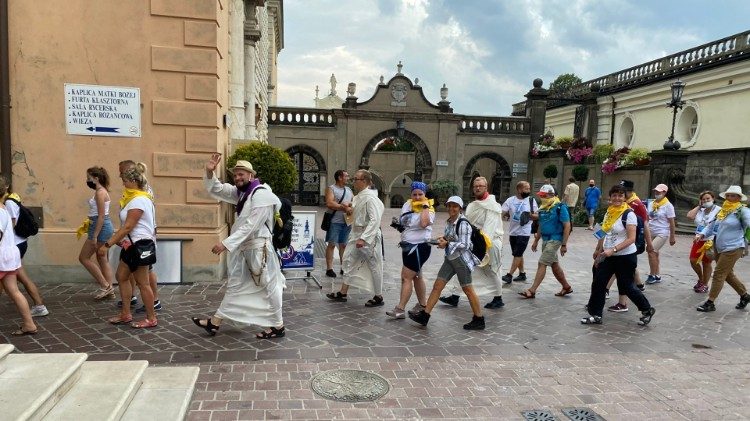 Jasna Góra przed odpustem MB Częstochowskiej 