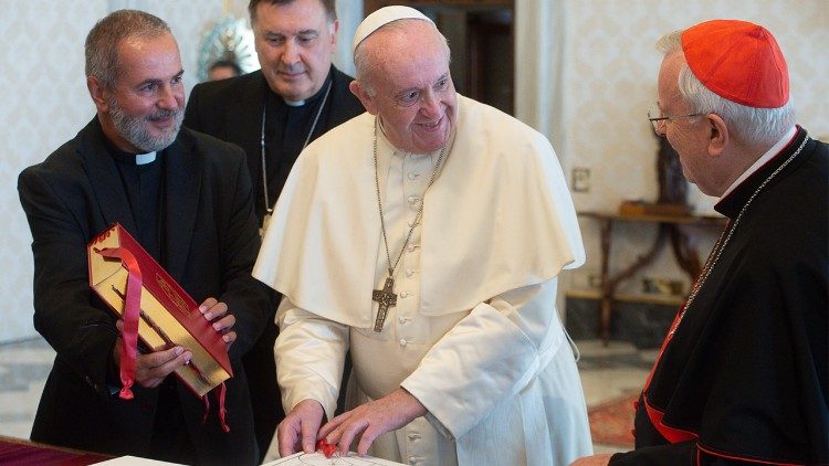 Папа Францішак падчас аўдыенцыі для італьянскіх біскупаў