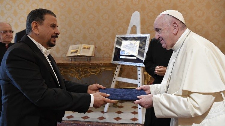 Rahman Farhan Abdullah Al-Ameri an diesem Freitag beim Papst
