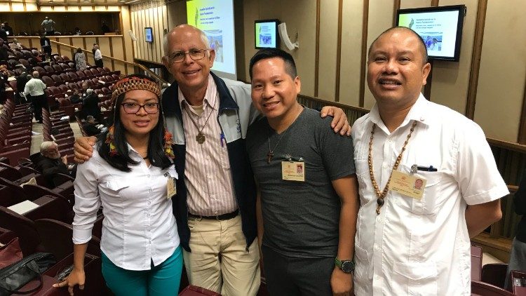 Hermano João Gutemberg Sampaio durante el Sinodo de la Amazonía