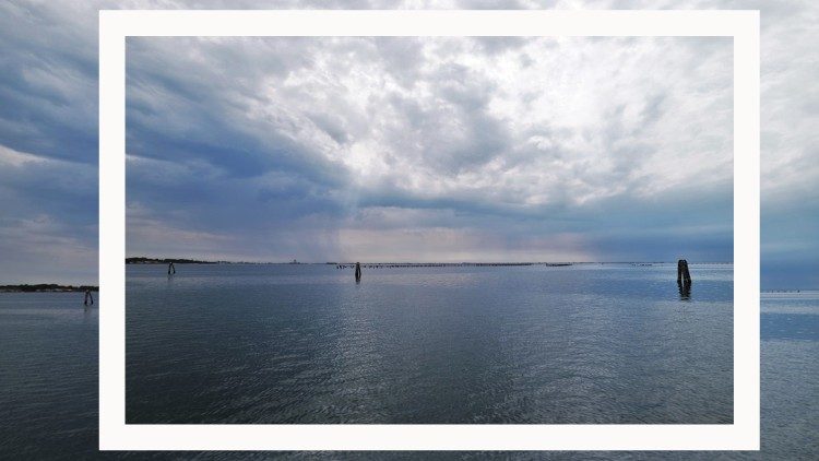 La laguna veneta davanti a Pellestrina