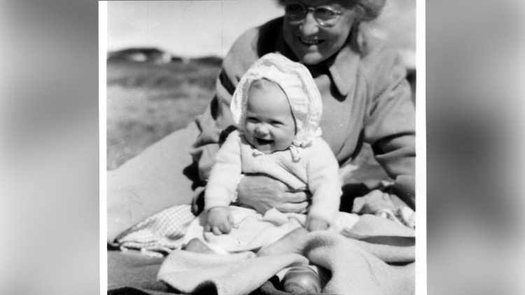 Alison as a baby with her maternal grandmother