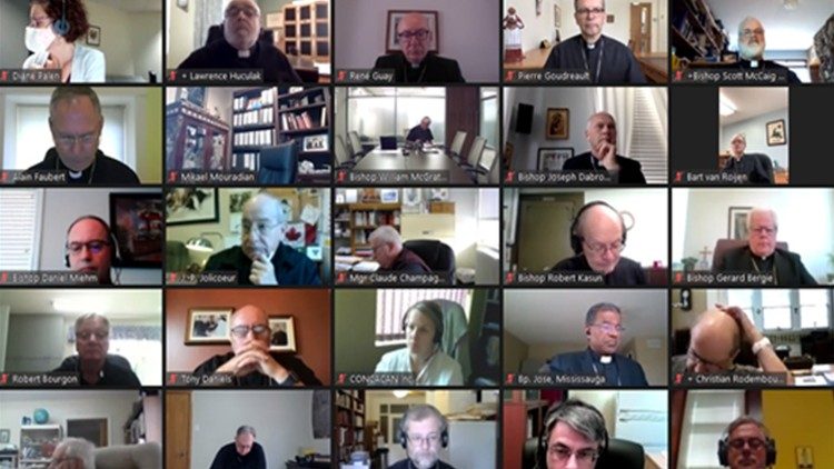 Bishops participating in virtual plenary assembly of the Canadian Bishops Conference, 21-25 September