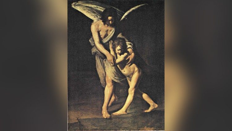 L'angelo custode, Giovanni Antonio Galli  (Spadarino), 1610 - 1620, Olio su tela,  Chiesa di S. Ruffo, Rieti - © Fondazione Zeri 