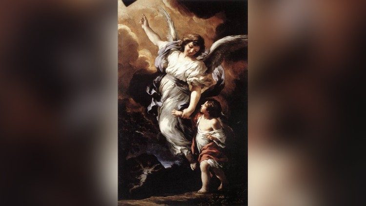 Pietro Da Cortona, L’Angelo Custode,olio su tela, Gallerie Nazionali di Arte Antica, Palazzo Barberini