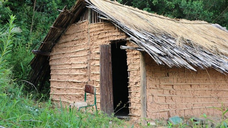 Espaço cultural da Escola Indígena de Ensino Fundamental Itaty em Palhoça, SC