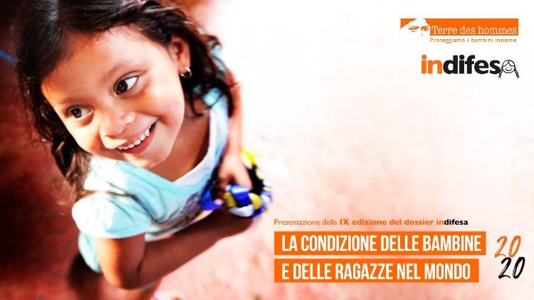 La copertina del Dossier di Terre des Hommes diffuso alla vigilia della Giornata mondiale delle Bambine