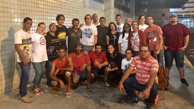 Christoph Jung mit einer Gruppe der Fazenda da Esperança